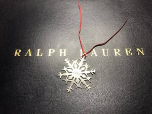 【顧客限定/入手困難】センス抜群◎RALPH LAUREN シルバー製 超☆希少 NEW YORK本店DISPLAY品 雪の結晶 最高級クリスマスオーナメント/RRL