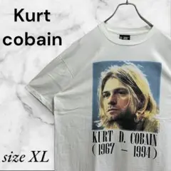 COBAIN カートコバーン 1988 追悼 バンド Tシャツ ホワイト XL