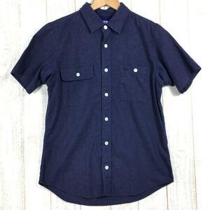 MENs S ノースフェイス × ナナミカ パープルレーベル リネン ポリエステル ハーフスリーブ シャツ Linen Polyester H/S