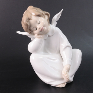 ◆◇リヤドロ LLADRO 天使の考え事 (なんとかなるよ) 4961 エンジェル 天使 フィギュリン 陶器人形 置物◇◆