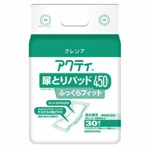 【新品】（まとめ） 日本製紙クレシア アクティ尿とりパッド450ふっくら30枚〔×10セット〕