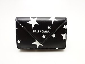 BALENCIAGA バレンシアガ　ペーパーミニウォレット　391446 スターモチーフ レディース　財布　小物　未使用展示品　送料無料【質屋出品】