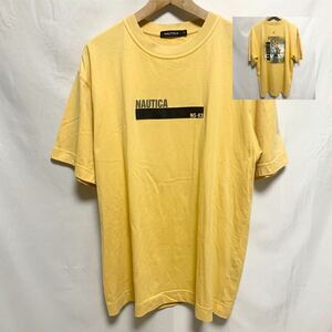 VINTAGE NAUTICA ノーティカ Tシャツ バックプリント　Lサイズ メンズ