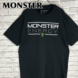 MONSTAR モンスターエナジー ロゴ 両面デザイン Tシャツ 半袖 輸入品 春服 夏服 海外古着 企業 会社 ドリンク 炭酸飲料 ジュース