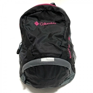 コロンビア columbia リュックサック/バックパック - ナイロン 黒×グレー 美品 バッグ