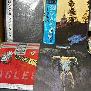 EAGLES レコード まとめて4枚セット Eagles One Of These Nights/LIVE/THE LONG RUN /Hotel California 