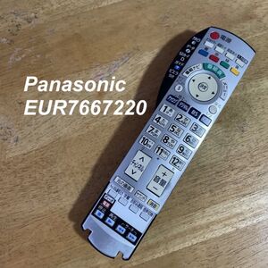 パナソニック Panasonic EUR7667220 リモコン テレビ 液晶 赤外線チェック済 清掃 除菌済み 中古 RC3506