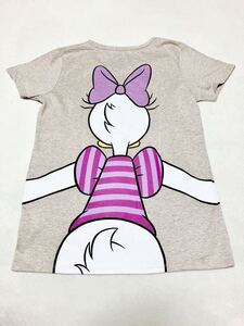 ディズニー　キャラクター　デイジー　プリントTシャツ　半袖Tシャツ　レディース　M