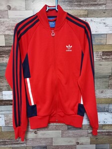 アディダス　adidas　トレフォイルロゴ　ジャージ　レッド　M　