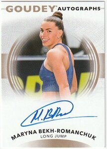 2022 UD GOODWIN CHAMPIONS GOUDEY Maryna Bekh-Romanchuk Auto 直筆サインカード 女子陸上