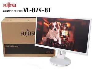 ◇※【液晶を縦向きにできる!】FUJITSU フルHD対応 23.8ワイド VL-B24-8T スピーカー / スタイリッシュなデザイン 液晶傷有り/日焼け有り