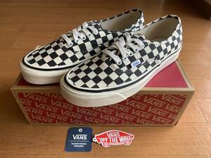 新品VANSバンズ Authentic44DXオーセンティック44DX/Anaheim Factoryアナハイムファクトリー/チェッカー柄スニーカーデッキシューズ