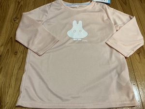 新品　即決　送料無料♪ miffy おばけミッフィー　メッシュ　7分袖　Tシャツ カットソー　ピンク　Mサイズ　吸汗速乾　ポリエステル100％