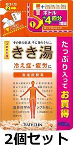 きき湯 食塩炭酸湯 つめかえ用 480gx2個 (4548514139756)