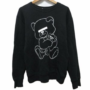 ほぼ美品 UNDERCOVER アンダーカバー BASIC SWEAT UBEAR 目隠しベア プルオーバー スウェットシャツ トレーナー 1 ブラック ◆