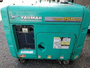 【埼玉県蓮田市◆引取限定】中古品 ヤンマー YANMER 50Hz 2.0kVA ディーゼル 発電機 YDG250VS 【4】