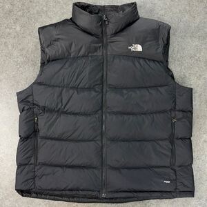 THE NORTH FACE ザノースフェイス ダウンベスト 700フィルパワー ヌプシ ジップアップ ハイネック ブラック 黒 メンズ XXL 大きいサイズ