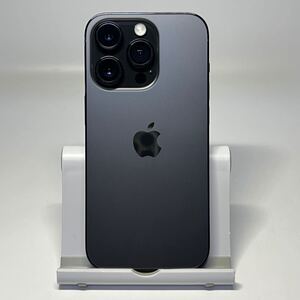 1円~【初期化済み】アップル Apple iPhone 14 Pro 256GB スペースブラック SIMフリー MQ0Q3J/A ACロック解除済み 本体のみ GK-100123-9