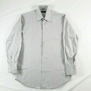 B2 HUGO BOSS ヒューゴボス　長袖シャツワイシャツ ドレスシャツ ストライプ　size38 15 男性用　メンズ