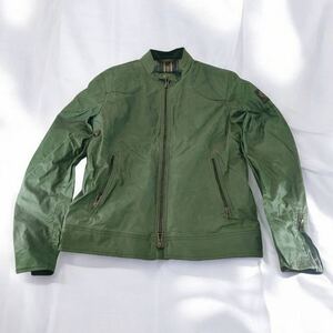 【レア】 BELSTAFF ベルスタッフ ワックスコットン ジャケット ルーマニア製 グリーン系 アウター ジャンパー ライダースジャケット