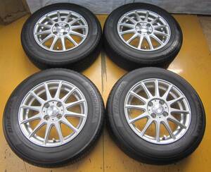 G533☆WEDS　RAVRION　175/70R14　ブルーアース　14Ｘ5.5J　+42　4H　アクア　ヴィッツなど