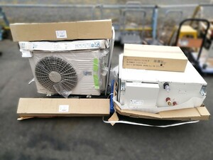 【埼玉県熊谷市 引取限定 発送不可】未使用 長期保管品 日立 4.5kW 2人用 スポットエアコン セパレート型 室内機 + 室外機 SR-AP45ST1