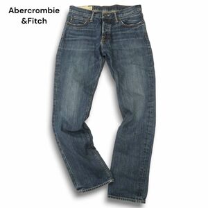 Abercrombie&Fitch アバクロンビー＆フィッチ USED加工★ スキニー デニム パンツ ジーンズ Sz.32　メンズ　C4B03794_8#R