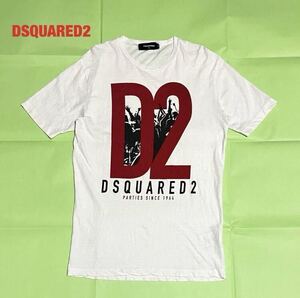 【人気】DSQUARED2　ディースクエアード　D2 PARTY T-SHIRT　ロゴTシャツ　ユニセックス　クルーネック　定価27,500円　S71GD0485 S22999