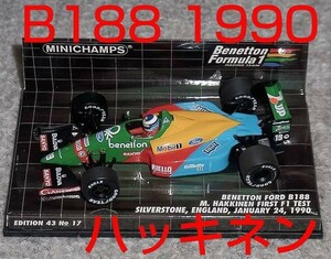 1/43 ベネトンフォード B188 ハッキネン 1990 テスト BENETTON FORD