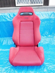 セミバケットシート 【 SR3 RECARO 】 シビック インテグラ 純正 ホンダ SR-3 助手席 左 セミバケ レカロ 社外 中古 フルバケ 赤 AB51①