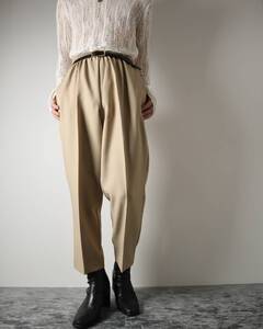 P417 Made in USA Wide-straight Easy Slacks Pants Beige 80s 90s USA製 ワイド ストレート イージーパンツ スラックス ベージュ