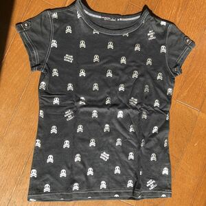 【古着】ブルークロス　半袖Ｔシャツ（M）　ブラック