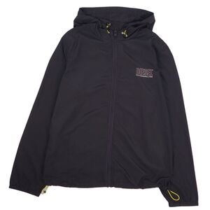 ディーゼル DIESEL ジャケット ナイロンジャケット パーカー フーディー ジップアップ アウター メンズ L ブラック cf09ol-rm05r07194