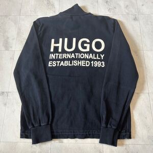 HUGO BOSS ヒューゴボス INTERNATIONALLY ESTABLISHED 1993 刺繍 ロゴ ダブルジップ ジップアップ ジャケット