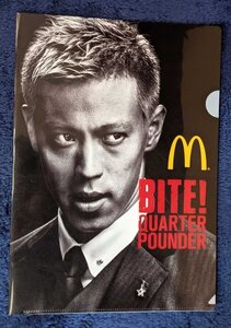 ★本田圭佑★マクドナルド BITE! QUARTER POUNDER クリアファイル 未使用