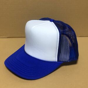 OTTO メッシュキャップ ツートンブルー ホワイトブルー 白青 BLUE ロイヤルブルー オットー CAP 帽子 ミリタリー USA 無地 野球帽、