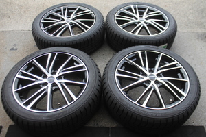 展示未使用品 ラフィット LW-06 7J-18 +48 5H-114.3 トーヨー ウィンタートランパス TX 215/50R18 92Q 4本 CX-3 ヤリスクロス