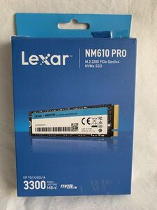 【1円オークション】Lexar NM610PRO SSD 2TB NVMe PCIe Gen 3x4 M.2 Type 2280 内蔵 SSD 3D NAND 最大読込 3,300MB/s 並行輸入品　ANK0564