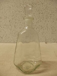 0930331w【LIQUOR BOTTLE SCOTLAND デキャンタ】リキュールボトル/スコットランド/ガラス/H25.5cm程/中古品