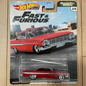 ★ホットウィール★ 61 Chevrolet Impala fast and furious シボレー インパラ ワイルドスピード ワイスピ シェビー アメ車 ミニカー