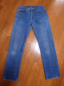 【32】81年製 501 クロカン 内股シングル　リーバイス levis 金糸脇割り ビンテージ　80s 赤耳期 ケアスタンプ デニムパンツ　532