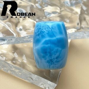 逸品 EU製 定価13万円★ROBEAN・チベット天珠★パワーストーン アクセサリー ラリマー 天然石 癒し 平和 お守り 約23.2*17.4mm 1003k407