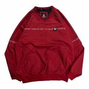 【3WAY】 ルコックスポルティフ le coq sportif ピステ プルオーバージャケット ゴルフウェア レッド M (B023)