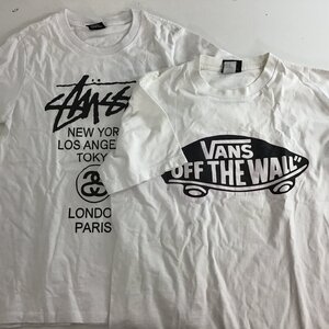 ★1円スタート★　Stussy　VANS　ストゥーシー　ヴァンズ　Tシャツ　2点セット【同梱不可/売り切り/11-191】