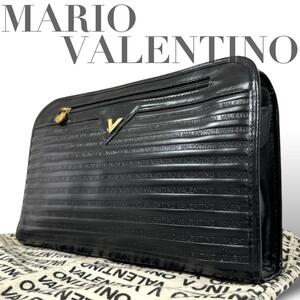 マリオ ヴァレンティノ　MARIO VALENTINO　クラッチバッグ　セカンドバッグ　保存袋　イタリア製　黒