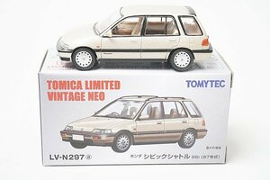 TOMICA トミカリミテッドヴィンテージネオ TLV 1/64 ホンダ シビック シャトル 56i 87年式 ベージュ LV-N297a