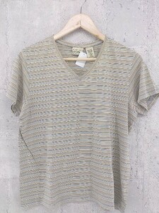 ◇ L.L.Bean エルエルビーン ボーダー 半袖 Vネック Tシャツ カットソー WOMEN