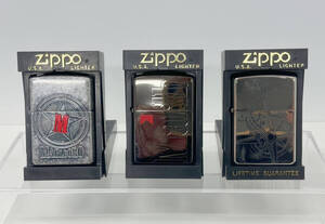 ★Marlboro ZIPPO 3個セット 限定 懸賞品 マルボロ ジッポー オイルライター ケース付★