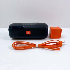 140【中古】JBL ポータブル ワイヤレス スピーカー ブラック Bluetooth TUNER FM ポータブルラジオ 充電器付き 動作確認済み 現状品