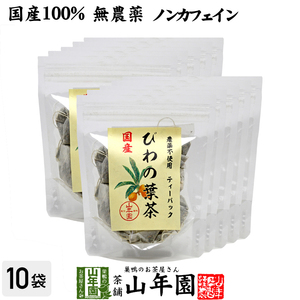 健康茶 国産100% びわ茶 びわの葉茶 ティーパック 1.5g×20パック×10袋セット 宮崎県産　鹿児島県産 無農薬 ノンカフェイン 送料無料